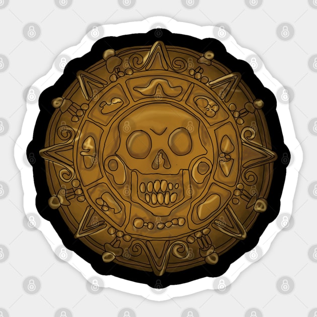 Aztec Gold Sticker by Thalionwen Creates